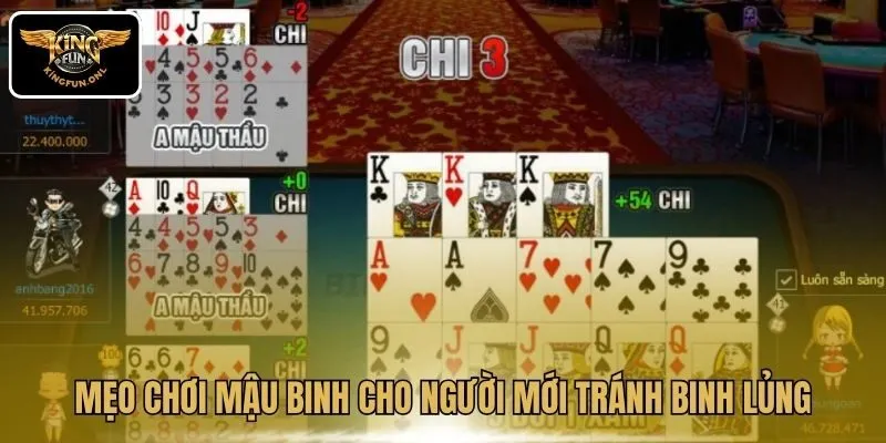 Mẹo chơi Mậu Binh cho người mới tránh binh lủng